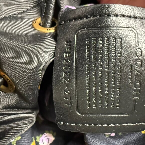 Coach Black Nylon Backpack / Vintage Rose Lining / Purse Protector Bag - Picture 7 of 12